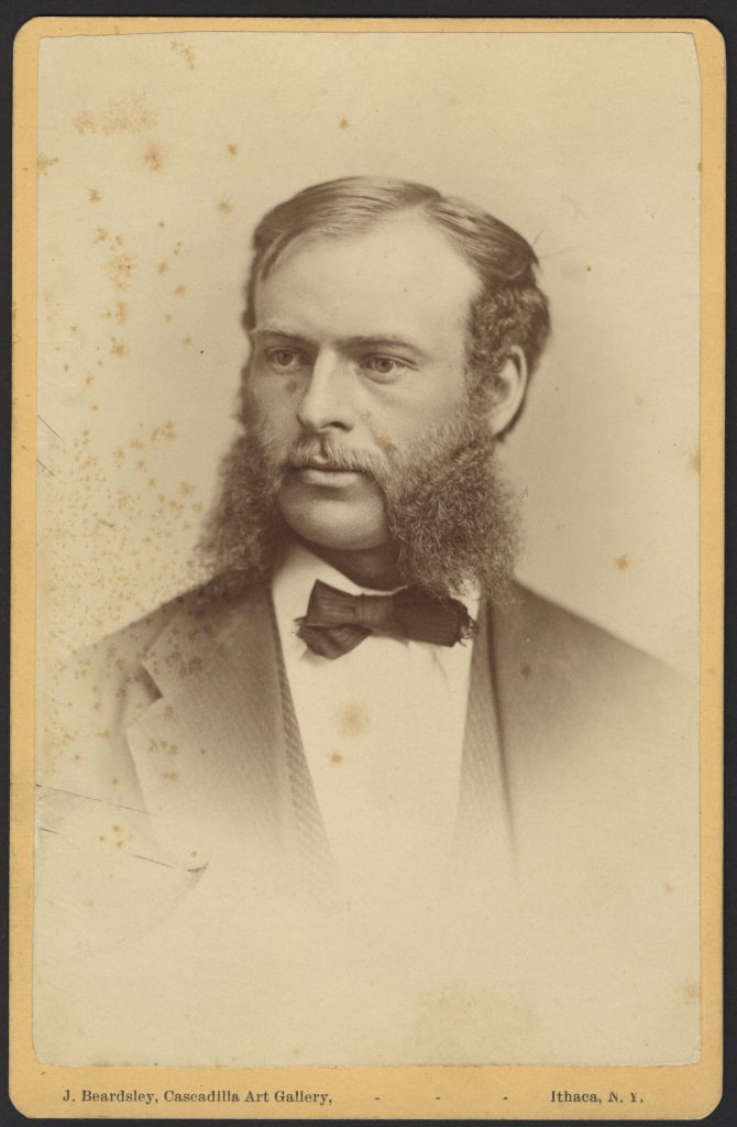 John Casper Branner à época de estudante em Cornell (1873)